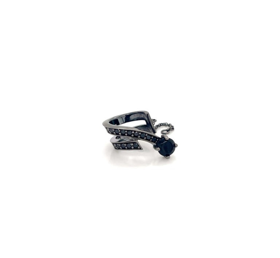 Intenso Statement Cuff 925 Silver Earring
