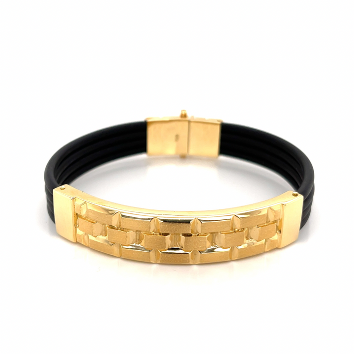 Tower 18K Gold ID Statement Bracelet
