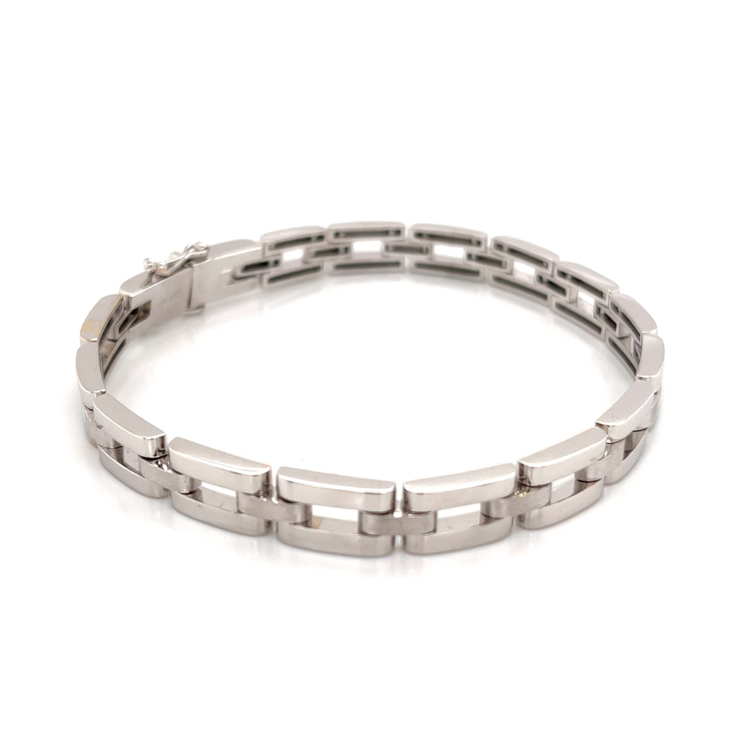 Eras 18K White Gold Link Bracelet