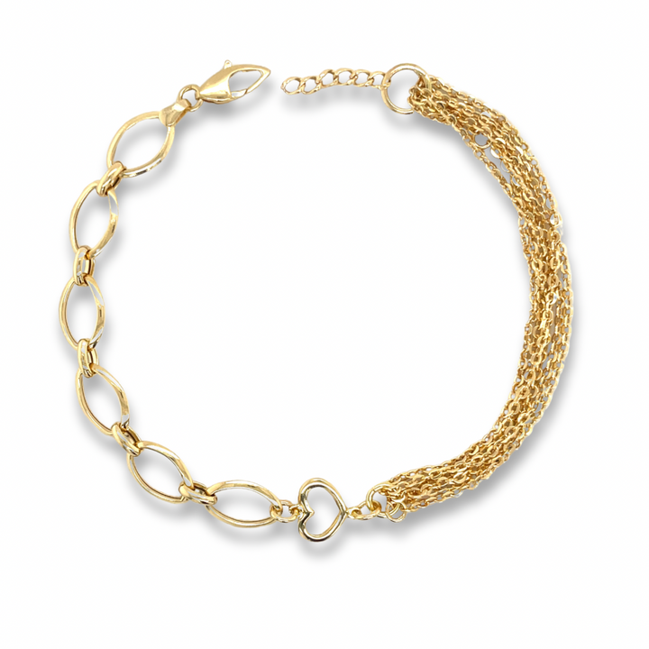 Hybrid 18K Gold Chain Bracelet