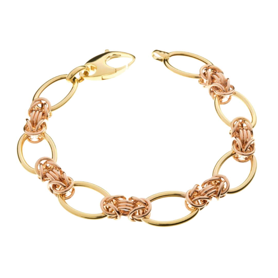 Alma Byzantine 18K Rose Gold Chain Bracelet