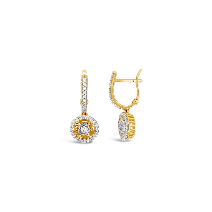 Infinity 18K Gold Drop Earrings