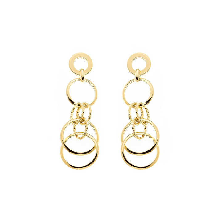Athena 18K Gold Chain Earrings