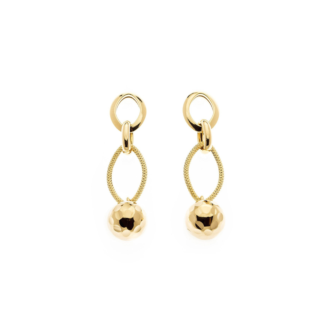 Milan 18K Gold Chain Earrings