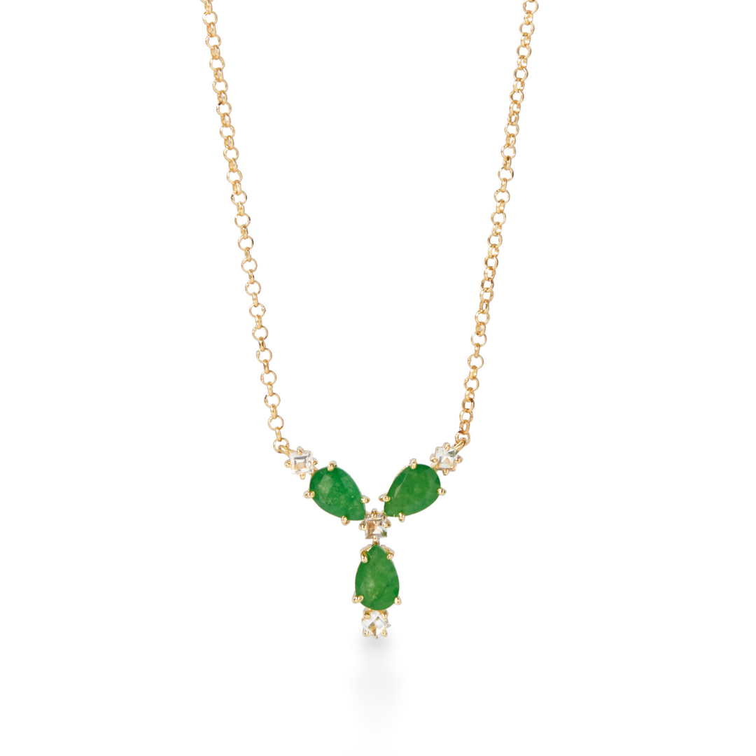 Brazilian Aquarela 18K Yellow Gold Pendant Necklace