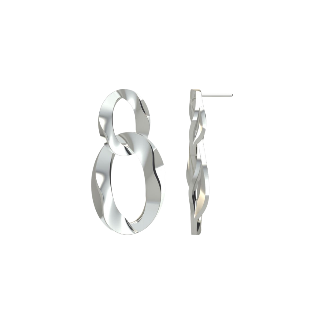 Prata Chain 925 Silver Earrings
