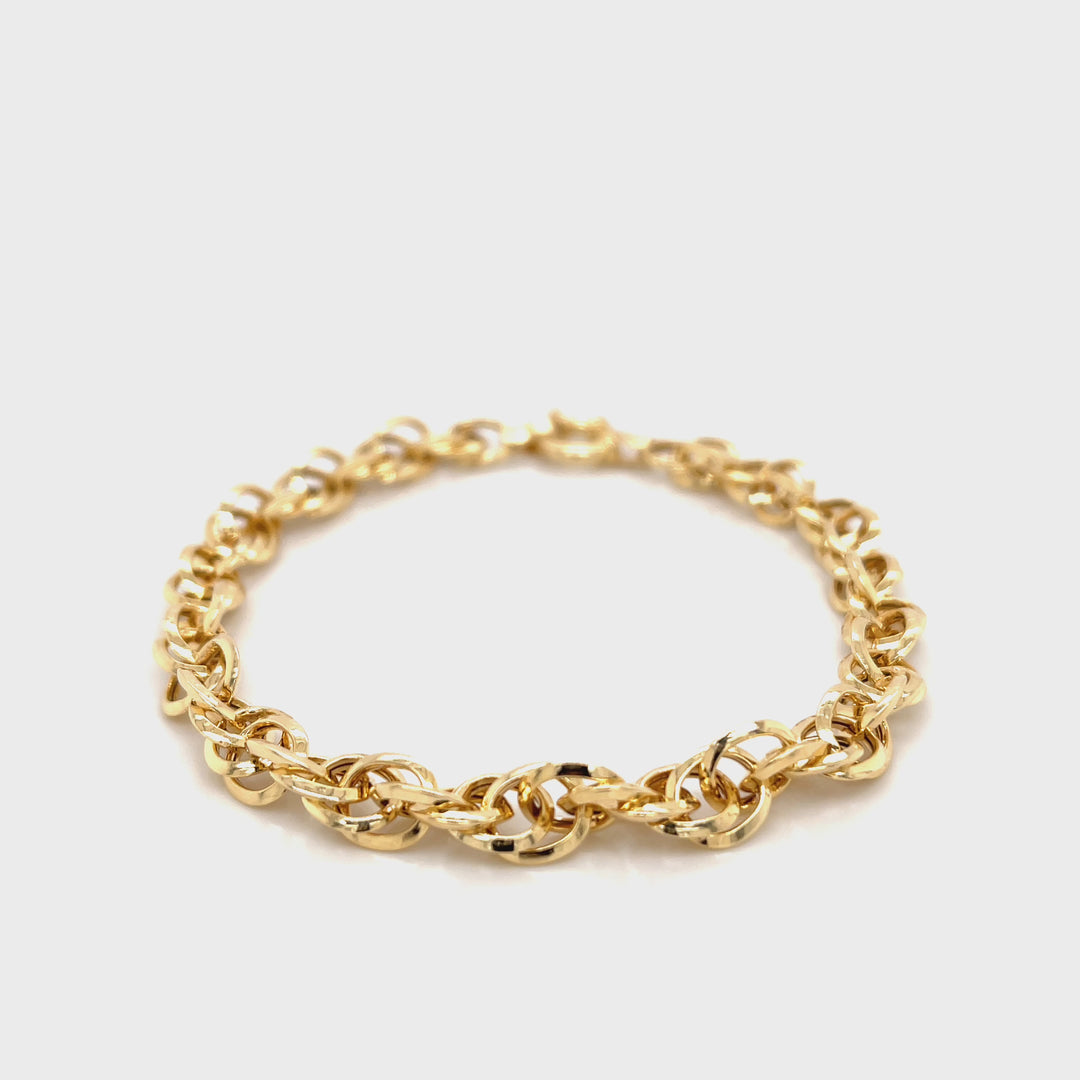 Renaissance 18K Gold Chain Bracelet