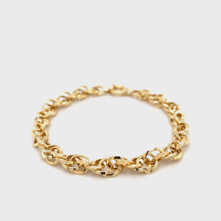 Renaissance 18K Gold Chain Bracelet