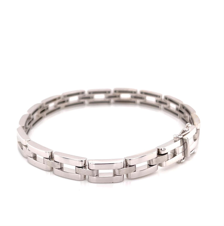 Eras 18K White Gold Link Bracelet