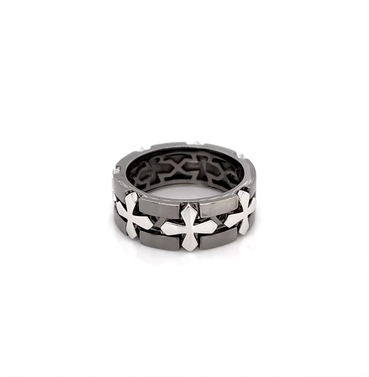 Faith 18K White Gold Statement Ring