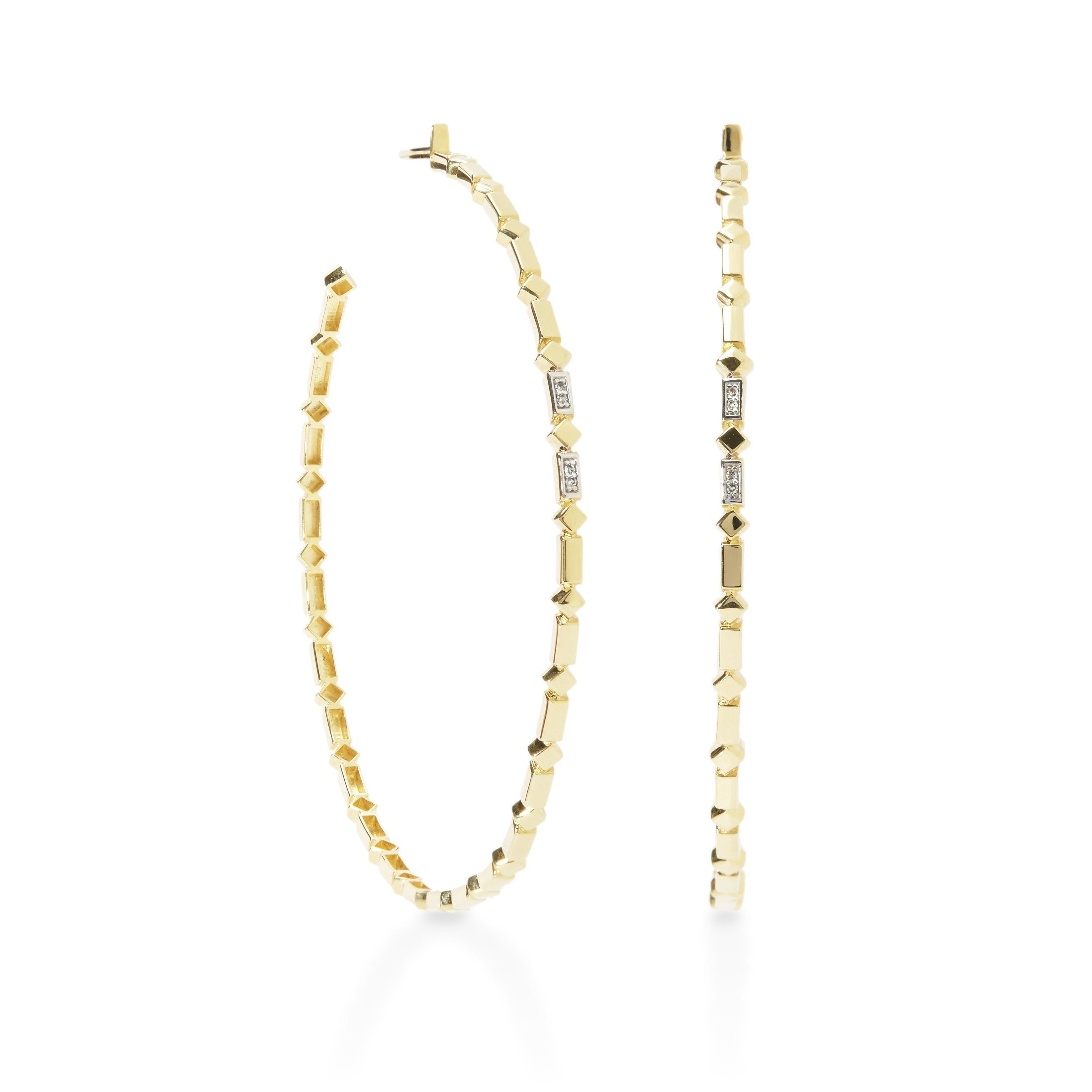 ALINA Hoop Earrings - Exclusive Luxury 18K Gold – KALOI Fine Jewelry™