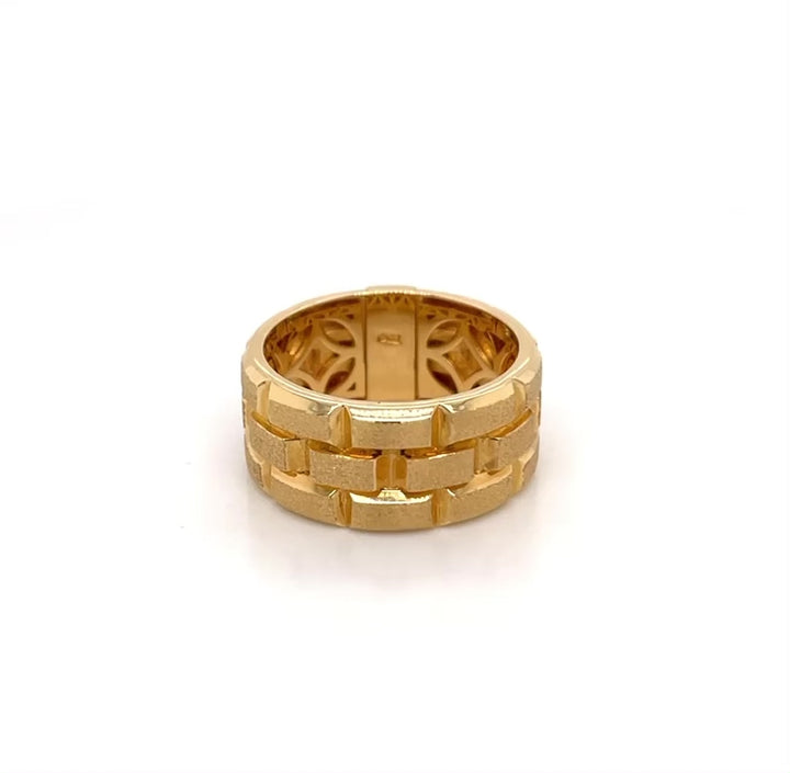 Tower 18K Yellow Gold Statement Ring