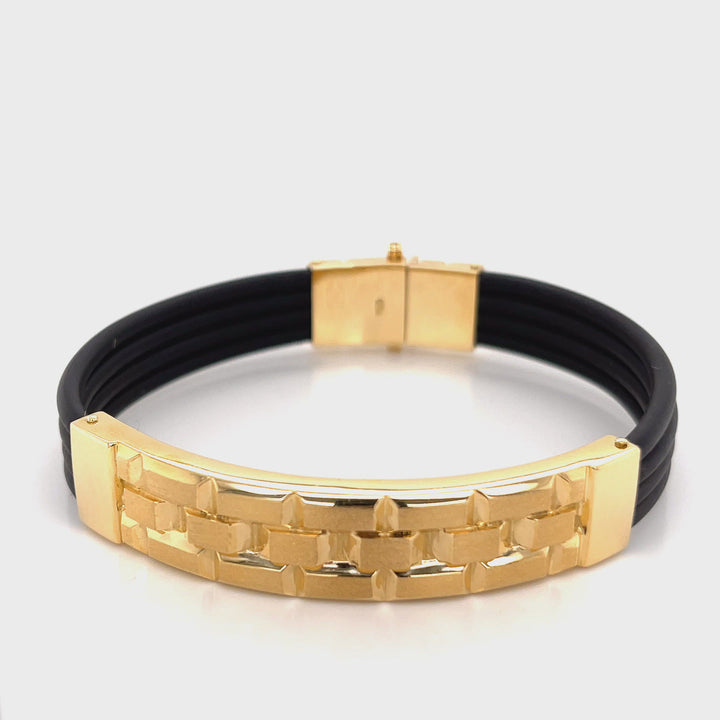Tower 18K Gold ID Statement Bracelet