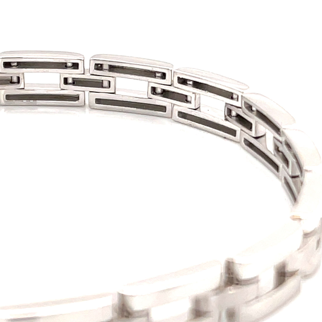 Eras 18K White Gold Link Bracelet
