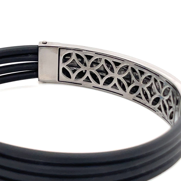 Tower 18K Gold and Rhodium ID Statement Bracelet