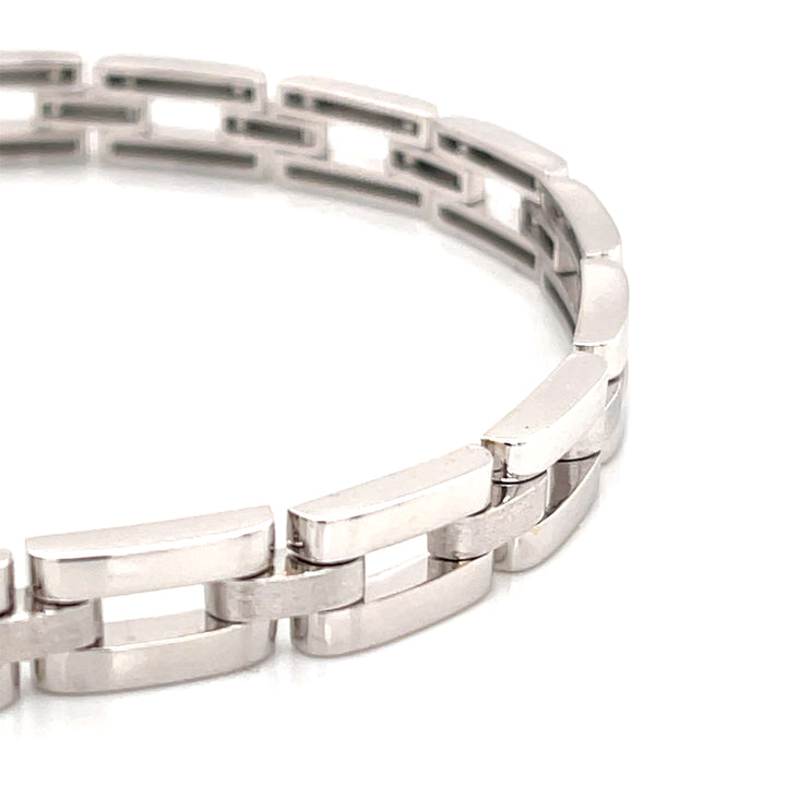 Eras 18K White Gold Link Bracelet