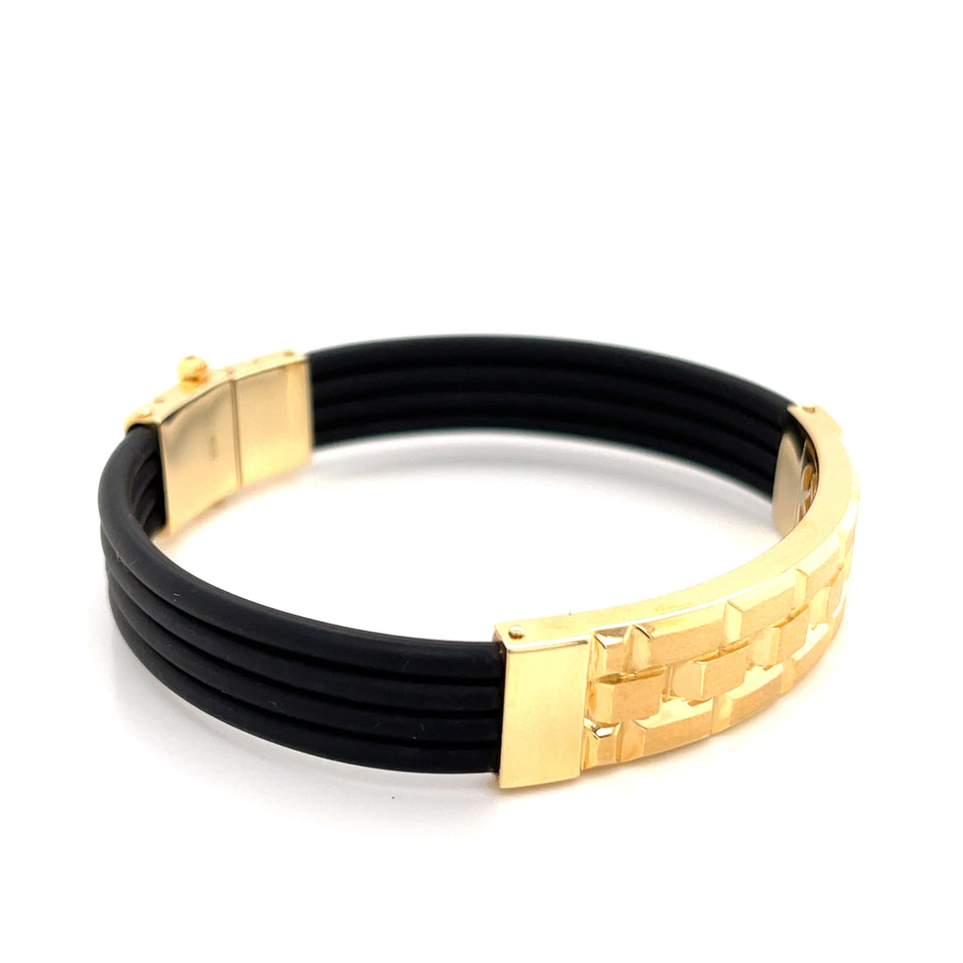 Tower 18K Gold ID Statement Bracelet