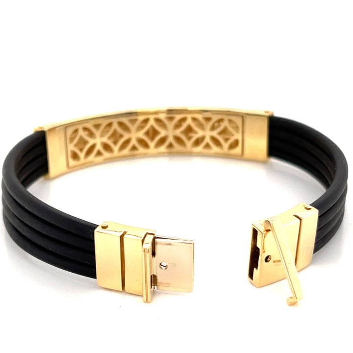 Tower 18K Gold ID Statement Bracelet