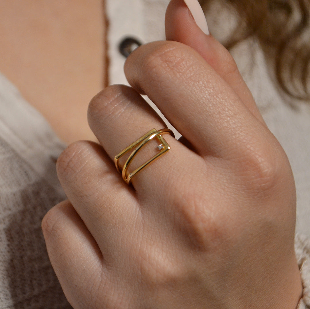 3D ‘KAE’ Diamond Ring