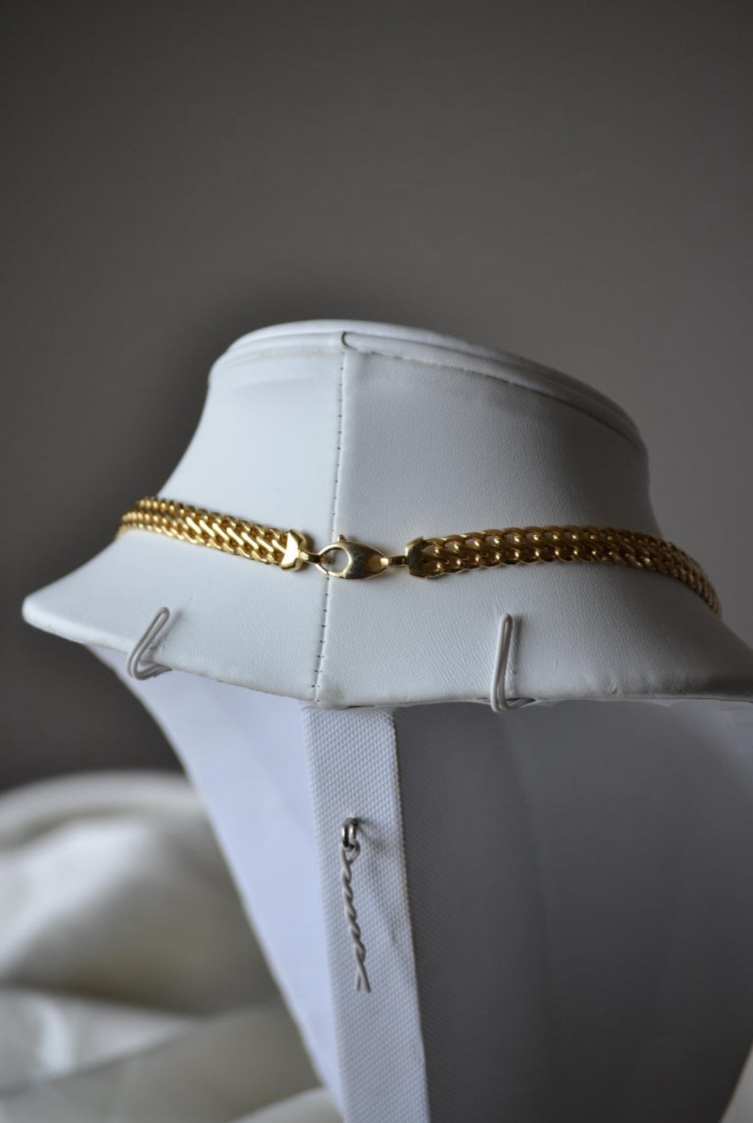 18K Gold Double Curb Chain Necklace