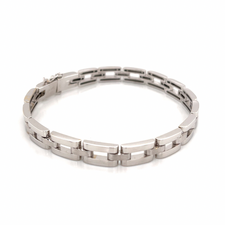 Eras 18K White Gold Link Bracelet