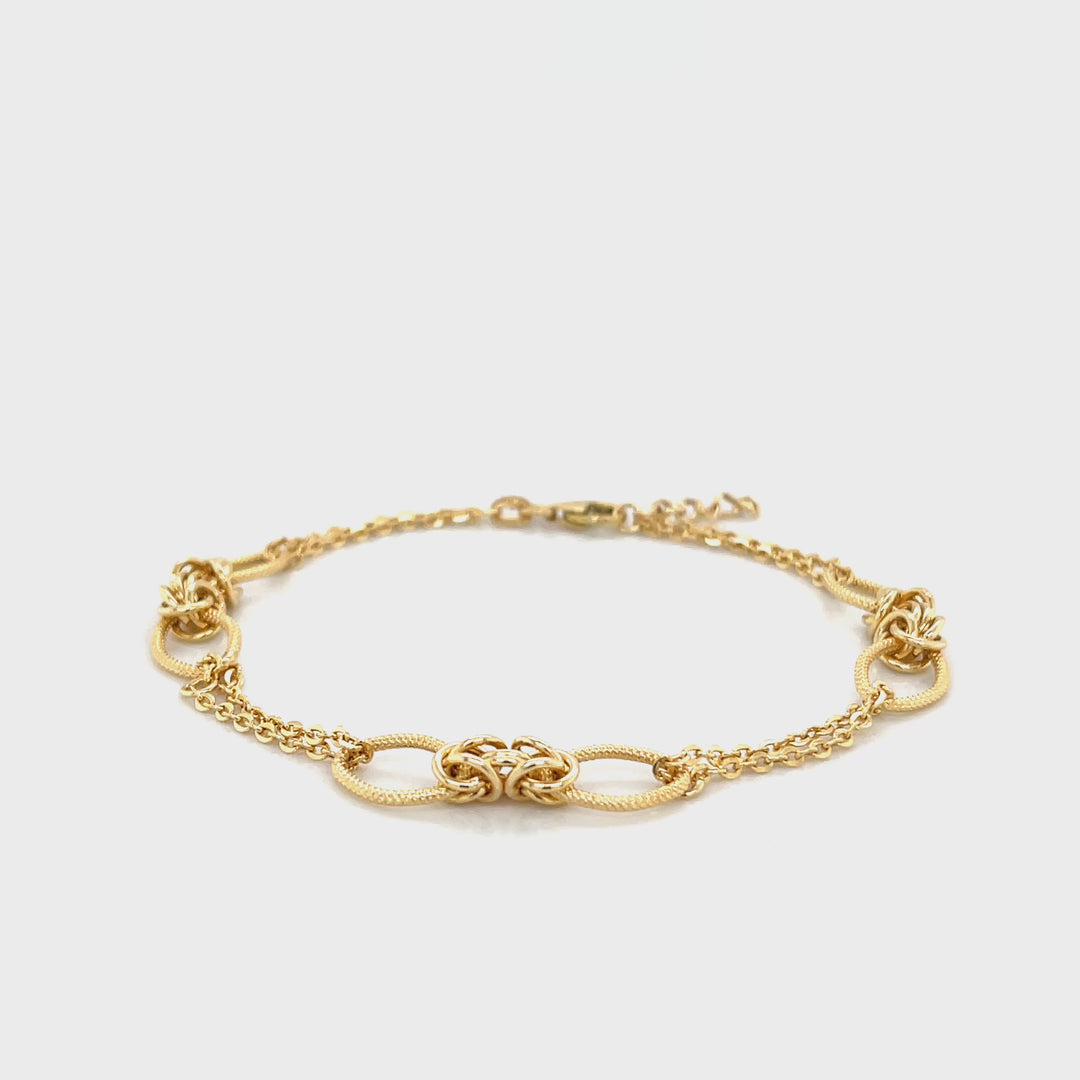 Minouri Byzantine 18K Gold Chain Bracelet