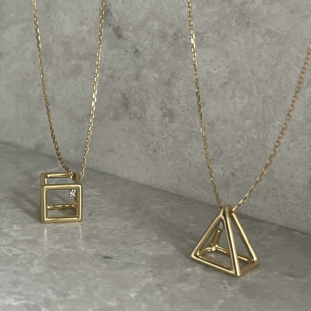 3D ‘GIZA’ Diamond Necklace